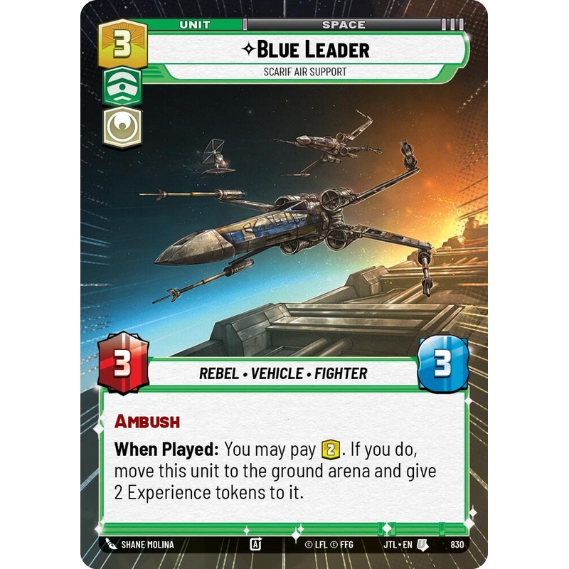 Blue Leader – Scarif Air Support (830) (Hyperspace Foil) (830) [Jump to Lightspeed]