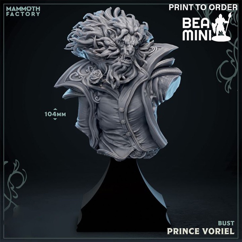 Prince Viorel of Rose Keep – Bust | BeaMini Print to Order Miniatures