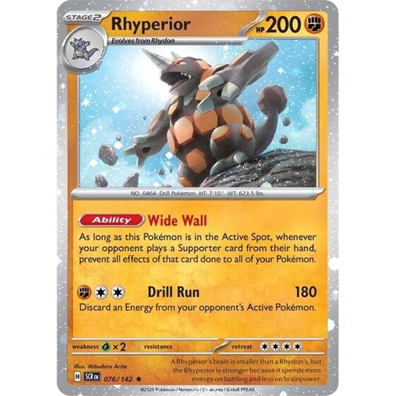 Rhyperior (076/142) (Cosmos Holo) [Scarlet & Violet: Stellar Crown]