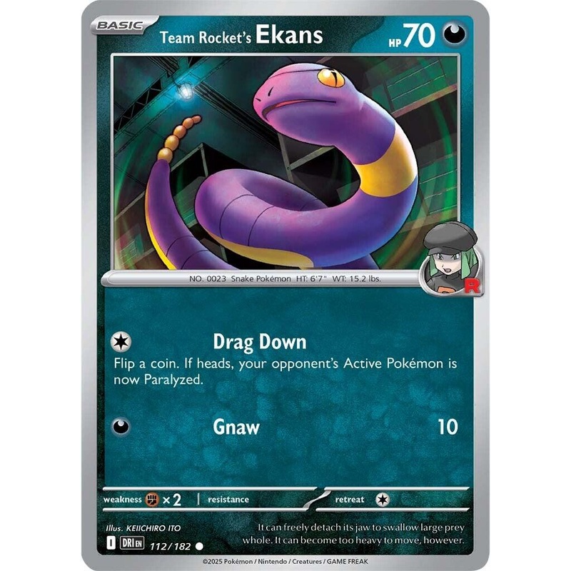 Team Rocket’s Ekans (112/182) [Scarlet & Violet: Destined Rivals]