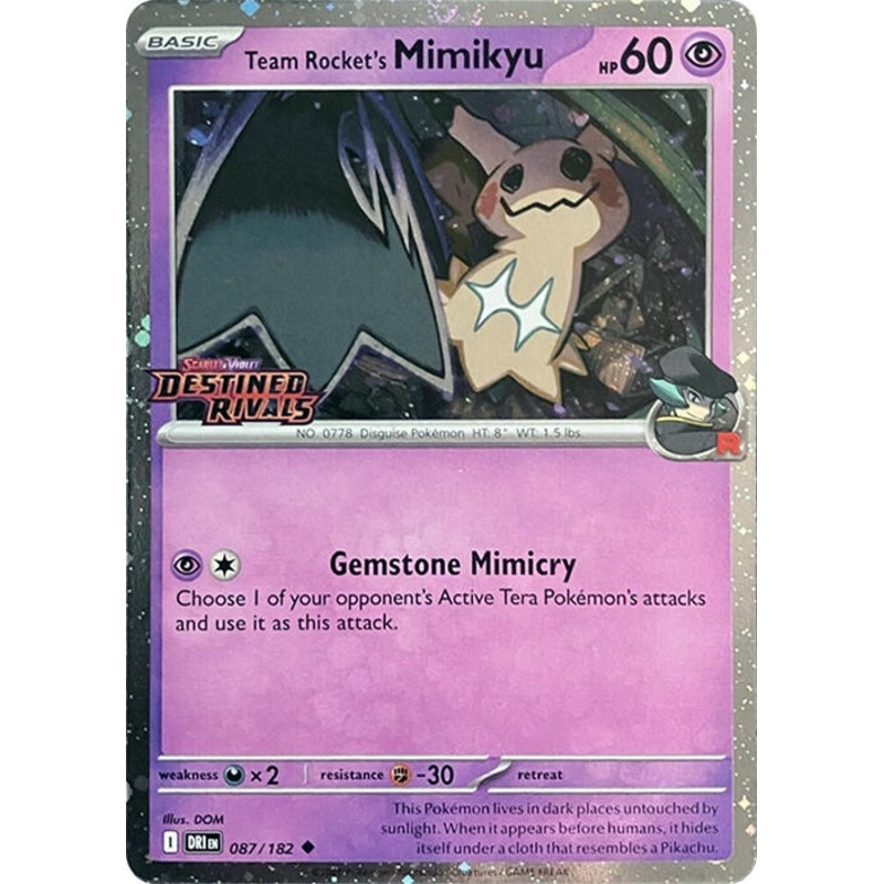 Team Rocket’s Mimikyu (087/182) (Destined Rivals Stamp) [Scarlet & Violet: Destined Rivals]