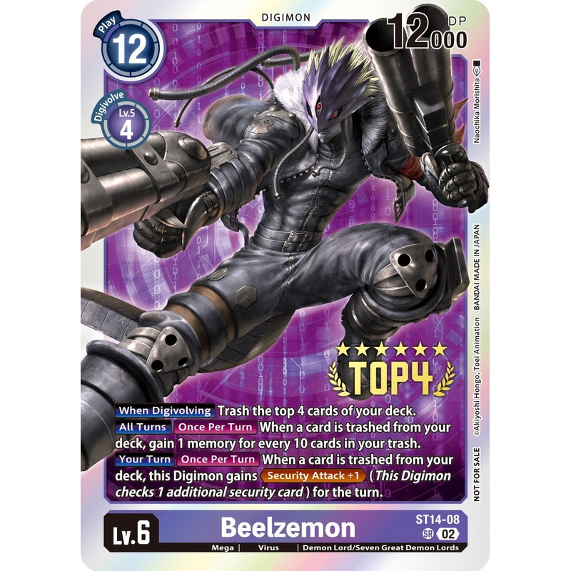 Beelzemon [ST14-08] (Digimon 3-On-3 November 2023 Top 4) [Starter Deck: Beelzemon Advanced Deck Set]