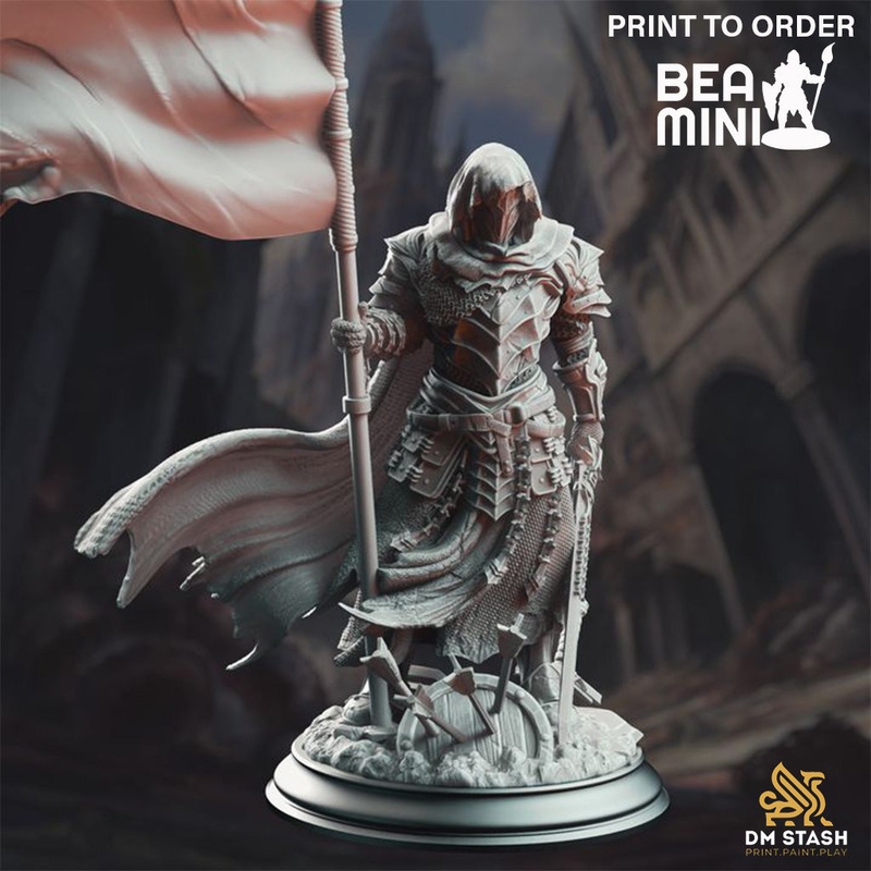 Banner Knight – Florian the Fallen | BeaMini Print to Order Miniatures
