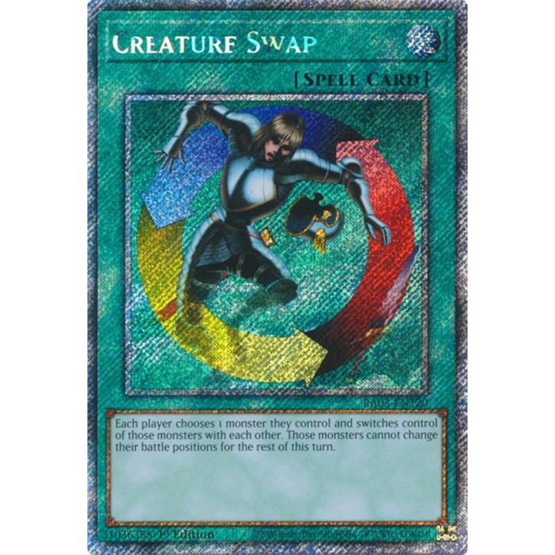 Creature Swap (Platinum Secret Rare) [RA03-EN120] Platinum Secret Rare