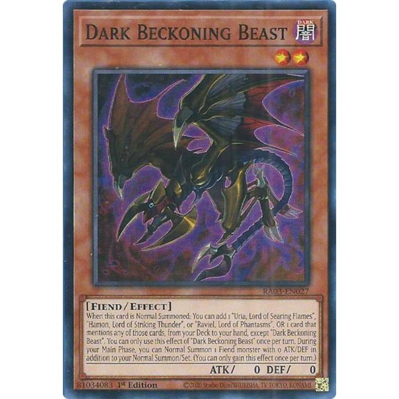 Dark Beckoning Beast [RA03-EN027] Super Rare