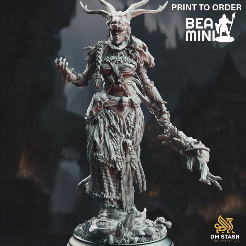Goliath Druid Elder – Turak’tali | BeaMini Print to Order Miniatures