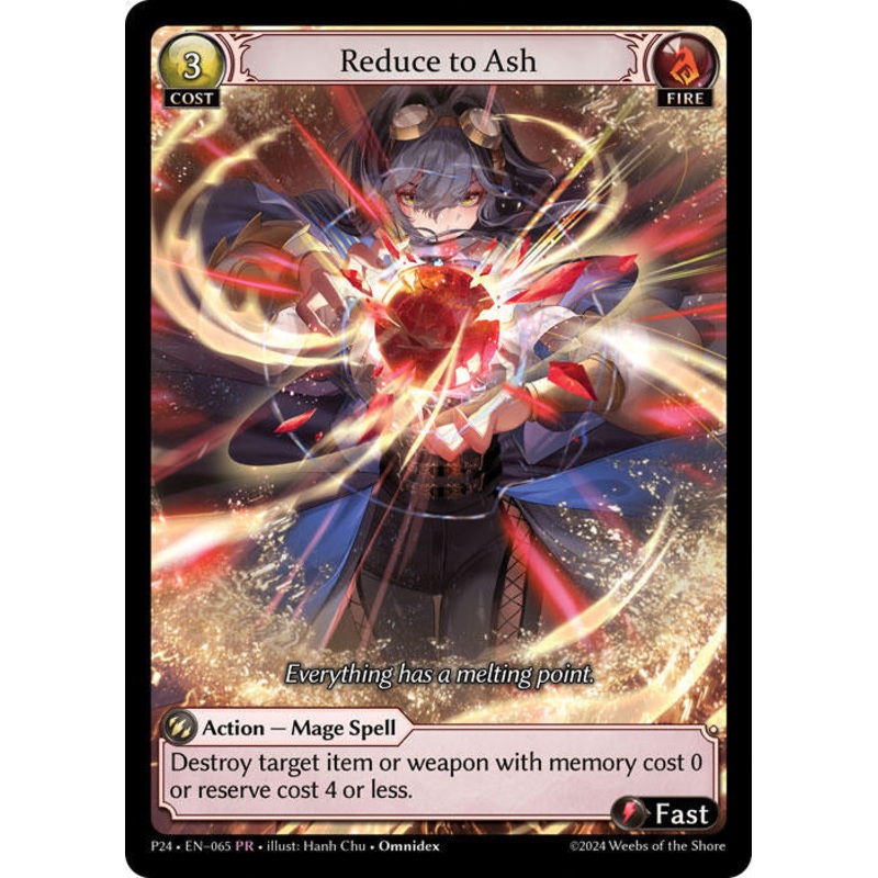 Reduce to Ash (065) [Promotional Cards]