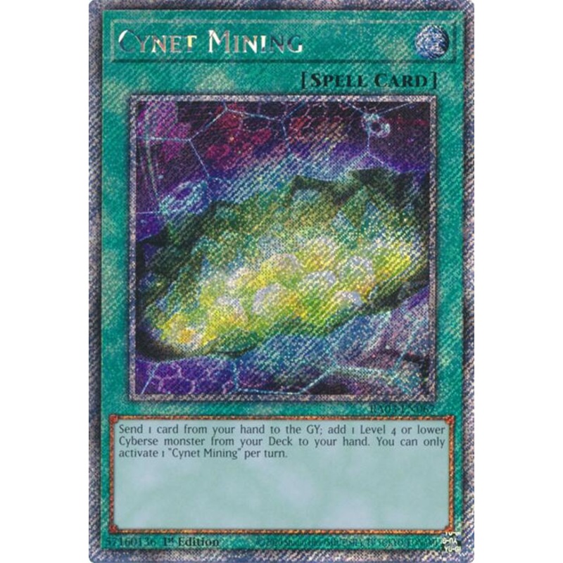 Cynet Mining (Platinum Secret Rare) [RA03-EN067] Platinum Secret Rare