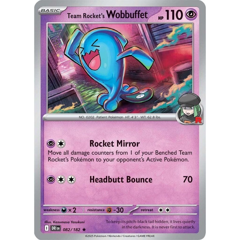 Team Rocket’s Wobbuffet (082/182) [Scarlet & Violet: Destined Rivals]