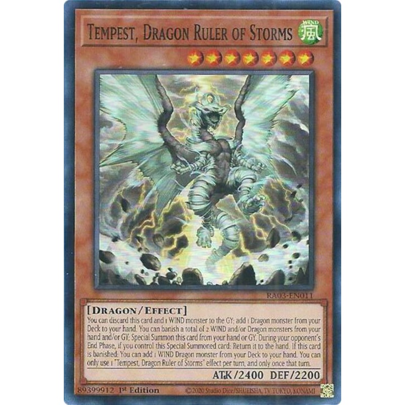 Tempest, Dragon Ruler of Storms [RA03-EN011] Super Rare
