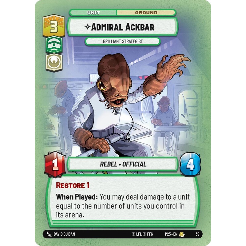 Admiral Ackbar – Brilliant Strategist (39) (39) [Store Showdown Promos]