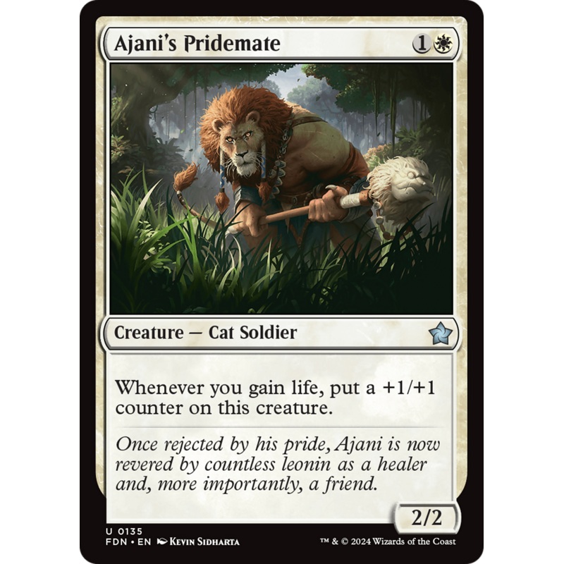 Ajani’s Pridemate [Foundations]