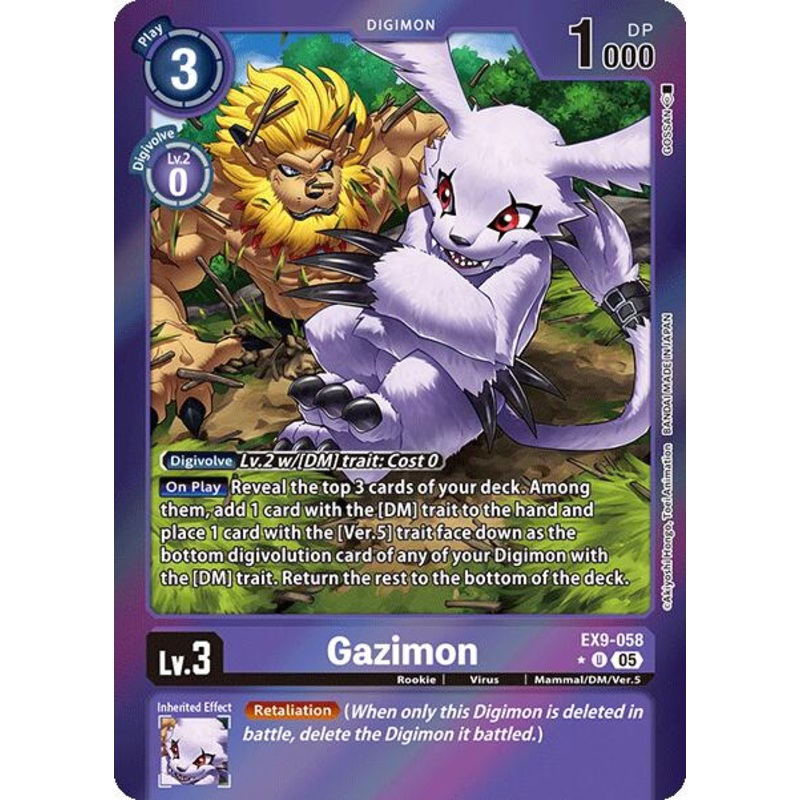 Gazimon [EX9-058] (Limited Foil) [Versus Monsters]
