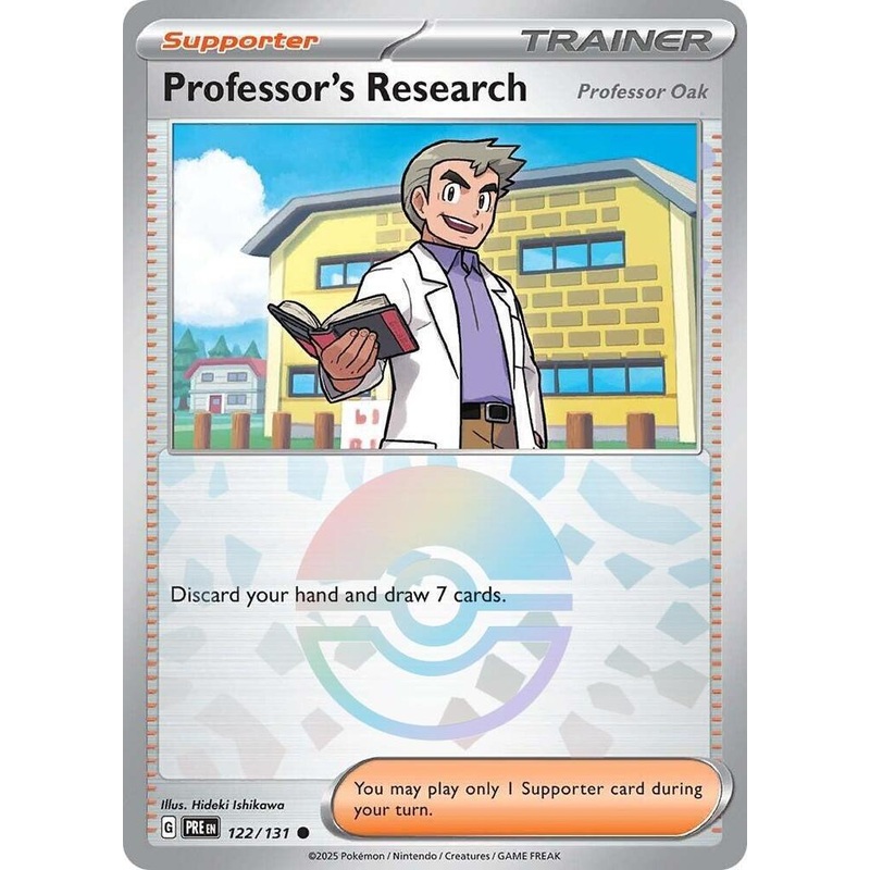 Professor’s Research (122/131) [Professor Oak] (Poke Ball Pattern) [Scarlet & Violet: Prismatic Evolutions]