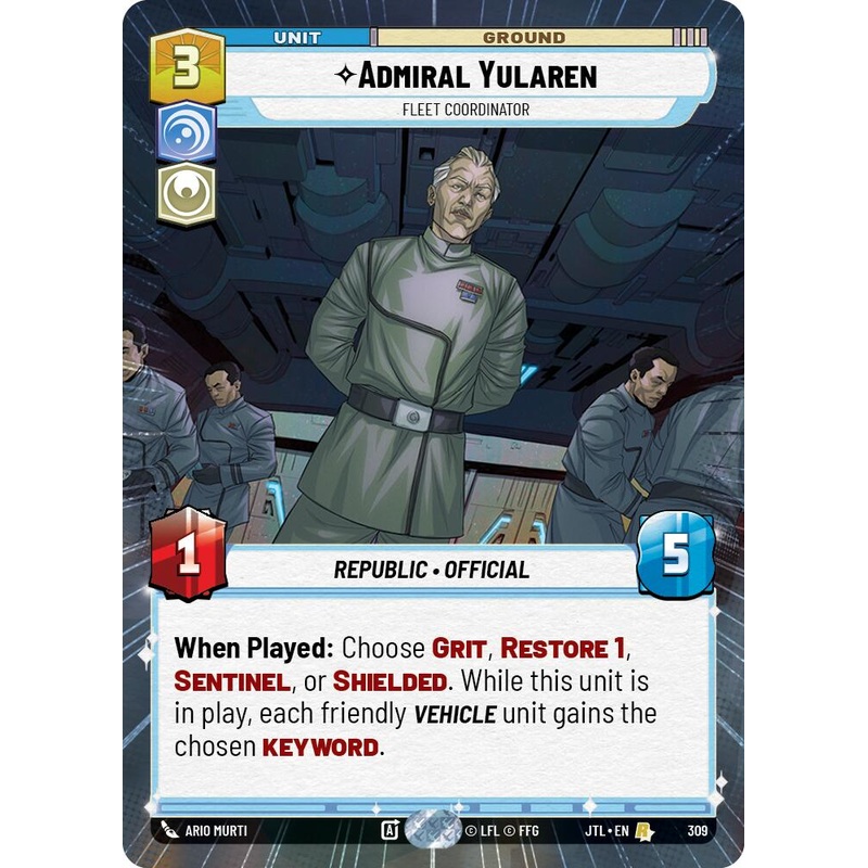 Admiral Yularen – Fleet Coordinator (309) (Hyperspace) (309) [Jump to Lightspeed]