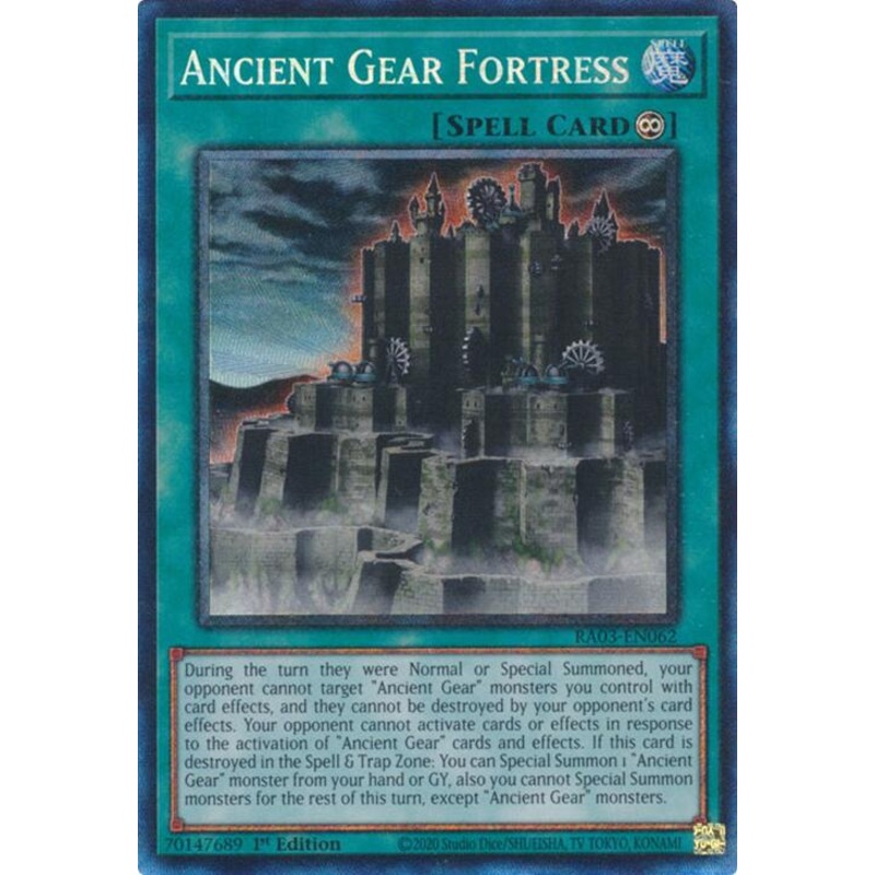 Ancient Gear Fortress (CR) [RA03-EN062] Prismatic Collector’s Rare