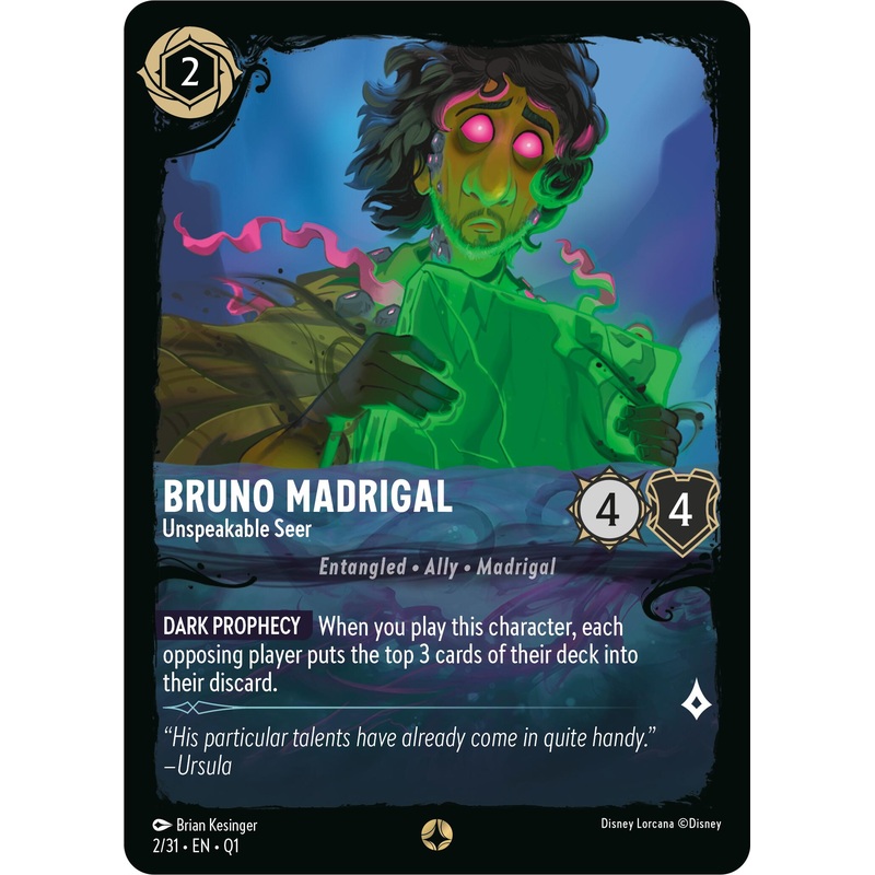 Bruno Madrigal – Unspeakable Seer (2/31) [Illumineer’s Quest: Deep Trouble]