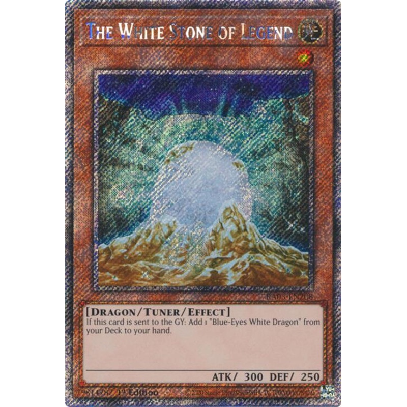 The White Stone of Legend (Platinum Secret Rare) [RA03-EN208] Platinum Secret Rare