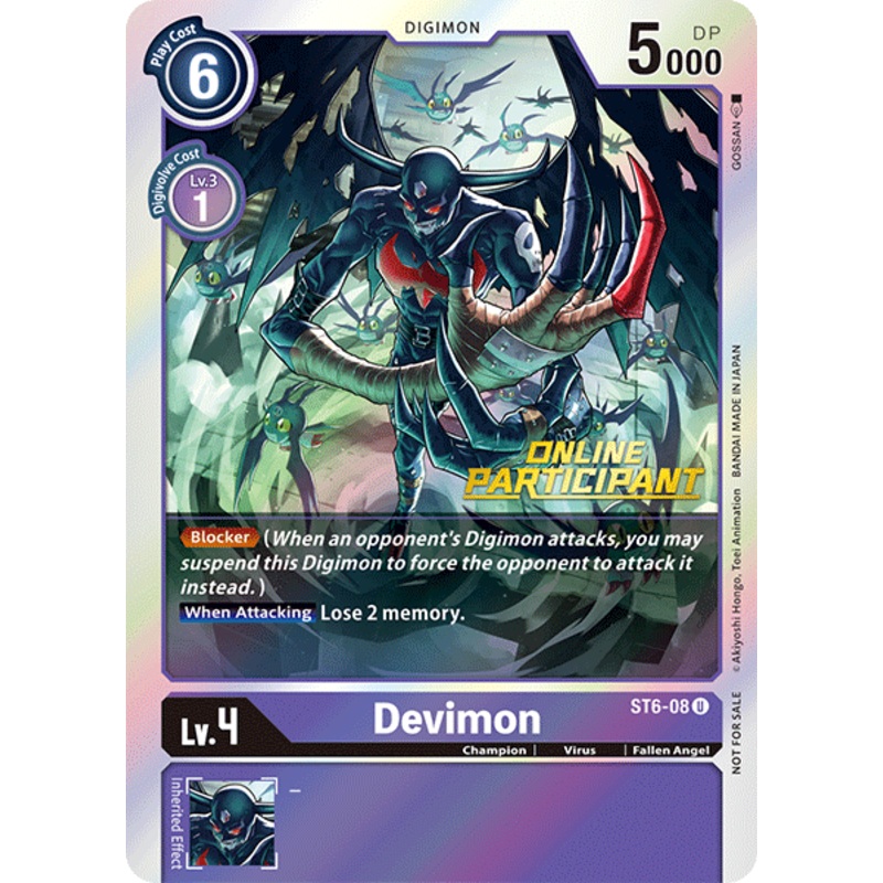 Devimon [ST6-08] (Online Participant) [Starter Deck: Venomous Violet Promos]