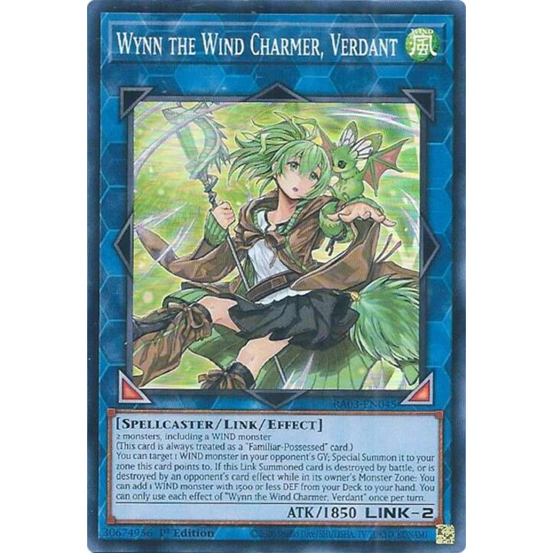 Wynn the Wind Charmer, Verdant [RA03-EN045] Super Rare