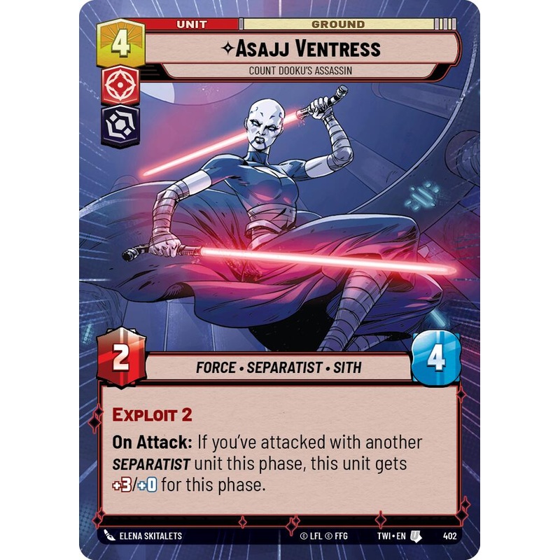 Asajj Ventress – Count Dooku’s Assassin (Hyperspace) (402) [Twilight of the Republic]