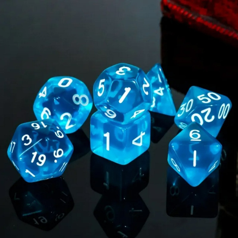 Cantrip – 7 Piece Polyhedral Dice Set + Dice Bag