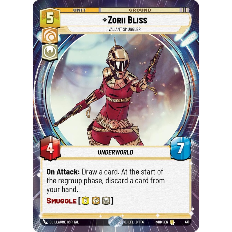 Zorii Bliss – Valiant Smuggler (Hyperspace) (471) [Shadows of the Galaxy]