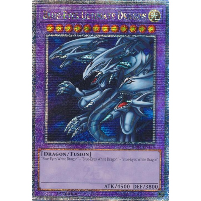 Blue-Eyes Ultimate Dragon (Quarter Century Secret Rare) [RA03-EN178] Quarter Century Secret Rare