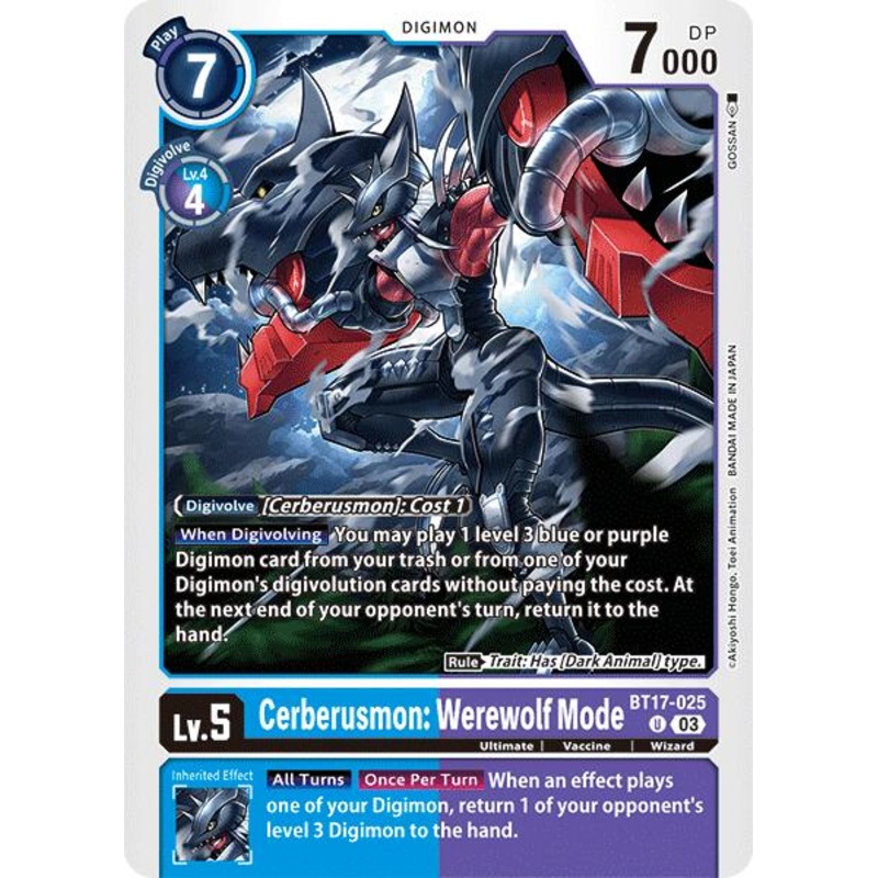 Cerberusmon: Werewolf Mode [BT17-025] [Secret Crisis]