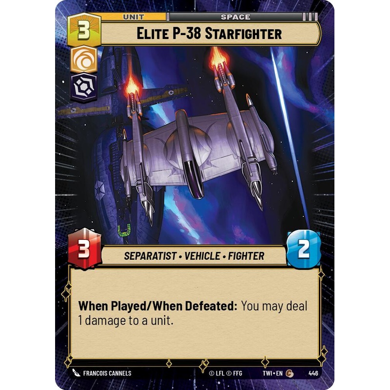 Elite P-38 Starfighter (Hyperspace) (446) [Twilight of the Republic]