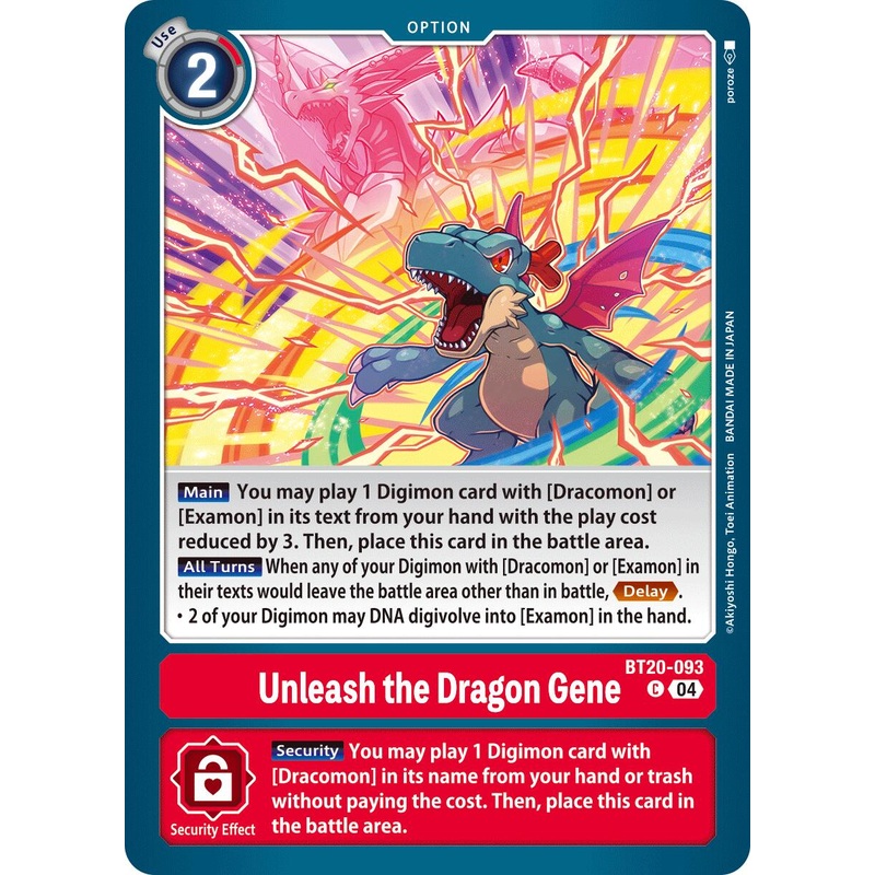 Unleash the Dragon Gene [BT20-093] [Release Special Booster Ver.2.5]