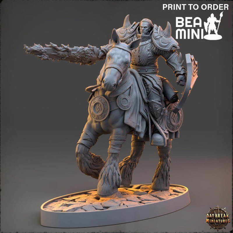 Duke Drakon Darkflame – The Protectors of the Cleansing Fire | BeaMini Print to Order Miniatures