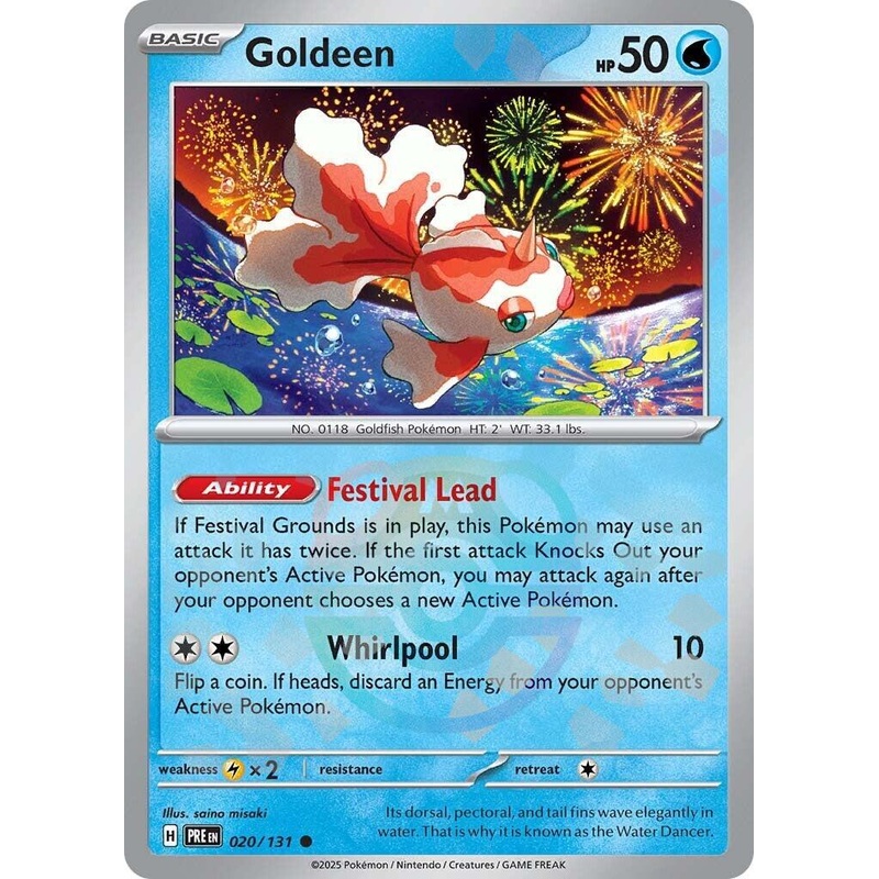 Goldeen (020/131) (Master Ball Pattern) [Scarlet & Violet: Prismatic Evolutions]