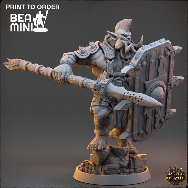 Jakzo Stormer – The Mammoth Ogres of Skull Mountain | BeaMini Print to Order Miniatures