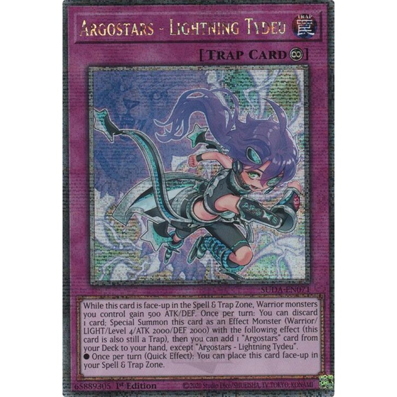 Argostars – Lightning Tydeu (Quarter Century Secret Rare) [SUDA-EN071] Quarter Century Secret Rare