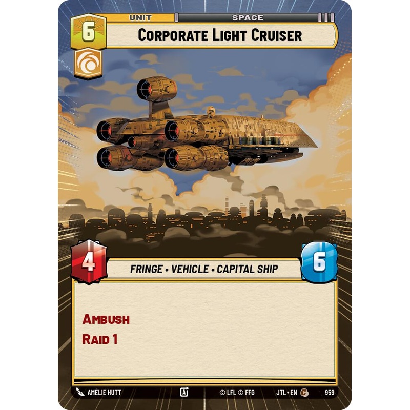 Corporate Light Cruiser (959) (Hyperspace Foil) (959) [Jump to Lightspeed]