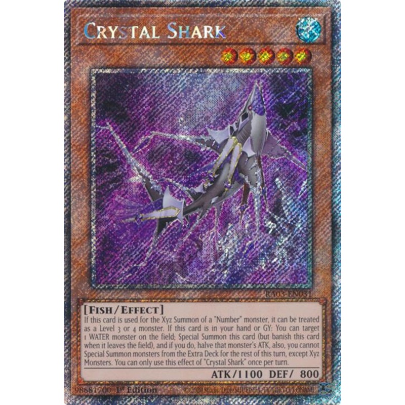 Crystal Shark (Platinum Secret Rare) [RA03-EN031] Platinum Secret Rare