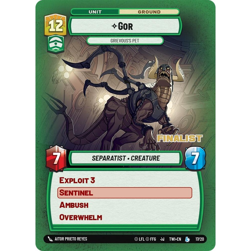 Gor – Grievous’s Pet (17/20) (Finalist) (17/20) [Store Showdown Promos]