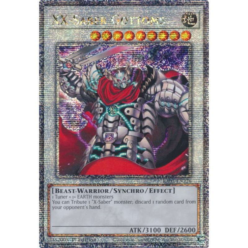 XX-Saber Gottoms (Quarter Century Secret Rare) [RA03-EN226] Quarter Century Secret Rare