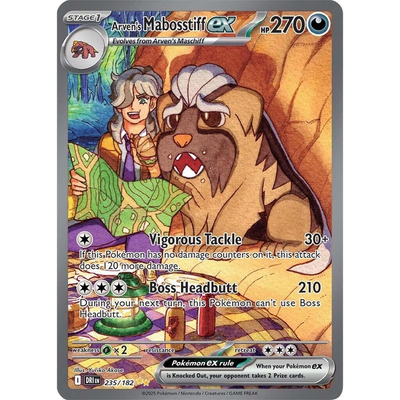 Arven’s Mabosstiff ex (235/182) [Scarlet & Violet: Destined Rivals]