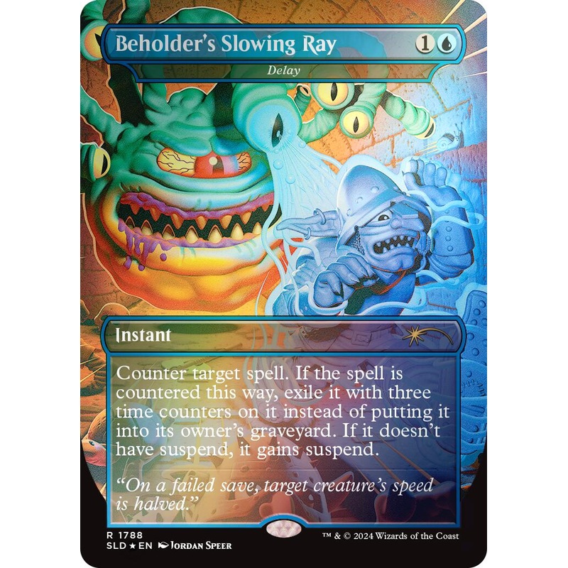 Beholder’s Slowing Ray – Delay (Rainbow Foil) [Secret Lair Drop Series]