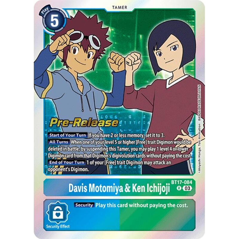 Davis Motomiya & Ken Ichijoji [BT17-084] [Secret Crisis Pre-Release Cards]