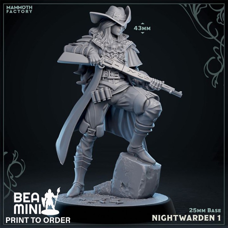 Night Warden 1 | BeaMini Print to Order Miniatures