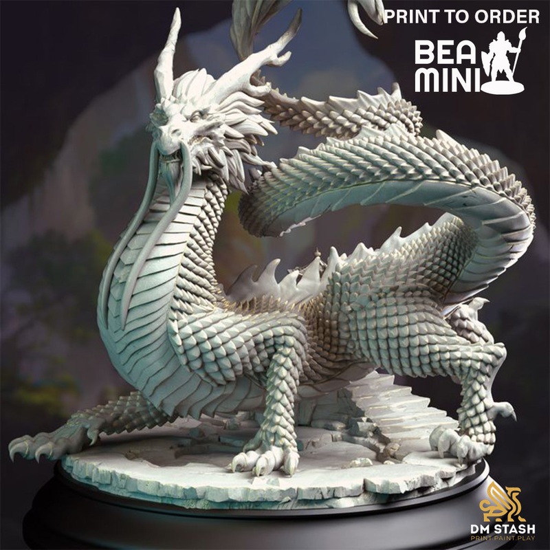 Crimson Dragon – Shinkoryu | BeaMini Print to Order Miniatures