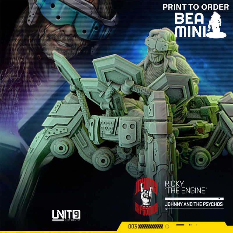 Ricky ‘The Engine’ | BeaMini Print to Order Miniatures