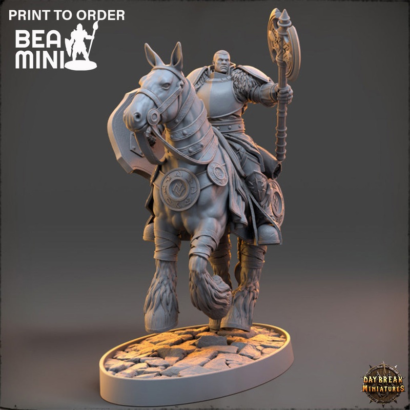 Sir Abonard Emberforge – The Protectors of the Cleansing Fire | BeaMini Print to Order Miniatures