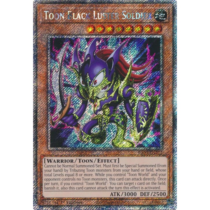 Toon Black Luster Soldier (Platinum Secret Rare) [RA03-EN272] Platinum Secret Rare