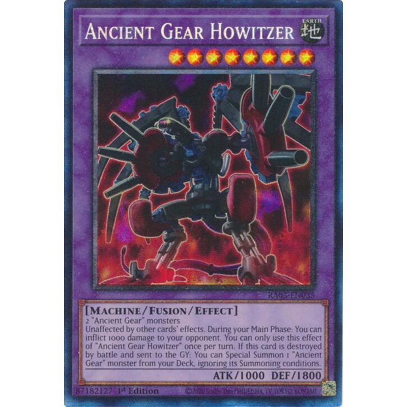 Ancient Gear Howitzer (CR) [RA03-EN035] Prismatic Collector’s Rare