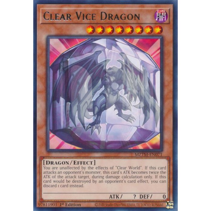 Clear Vice Dragon [MZTM-EN071] Rare