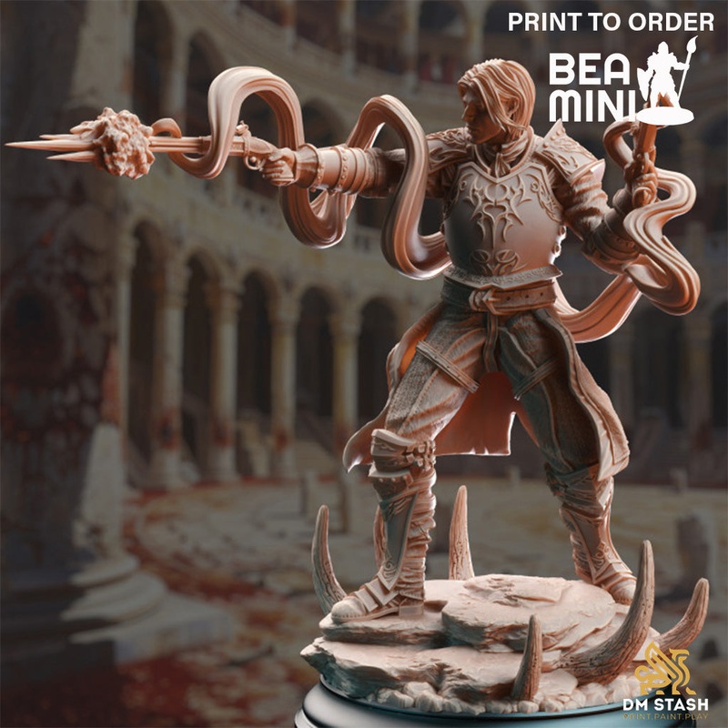 Human Magic Marksman – Cedric of Wildern | BeaMini Print to Order Miniatures